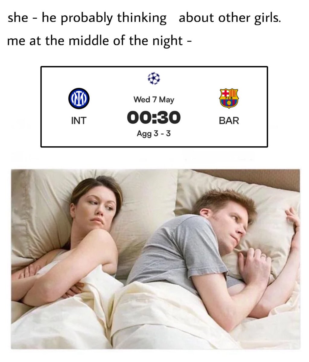 IsuruWrox's tweet photo. Match Day 😭😭
My mental health depends on this match
Barca Vs Inter 
❤️💙

#barcainter
#barca
#ucl #barcavsinter #FORCABARCA https://t.co/0Lu4HLmxOX