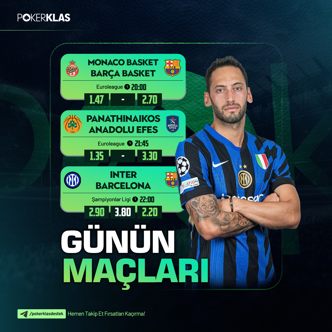 ⚡️ Günün maçlarına en iyi oranlar Pokerklas'ta !

⚽️Heyecan verici maçlara, en yüksek oranlarla ortak ol🏀

✅ %20 Spor Yatırım Bonusu
✅ %10 Çevrimsiz Spor Bonusu
✅ %10 Kripto Yatırım Bonusu

🔑 klstr.pro/pksocial
