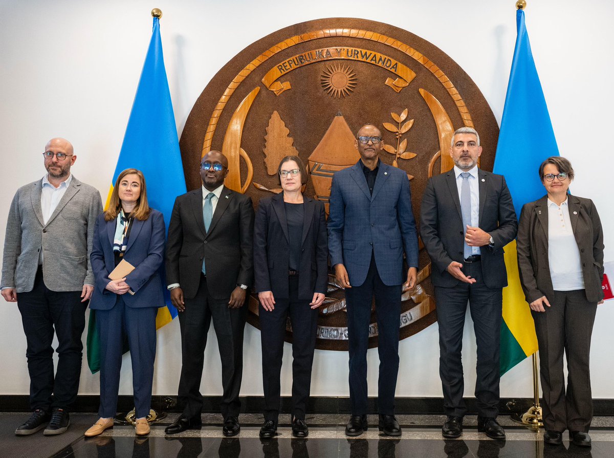 This morning at Urugwiro Village, President Kagame received Mirjana Spoljaric Egger, President of the International Committee of the Red Cross <a href="/ICRC/">ICRC</a>, Patrick Youssef, the organization’s Regional Director for Africa, and their delegation for a discussion on ICRC’s work in Rwanda