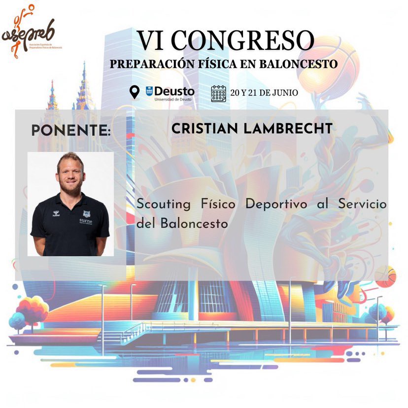 ¡Os presentamos a Javier Oleaga!

🏀Inscripciones abiertas para el VI Congreso ASEPREB, “PREPARACIÓN FISICA EN EL BALONCESTO”