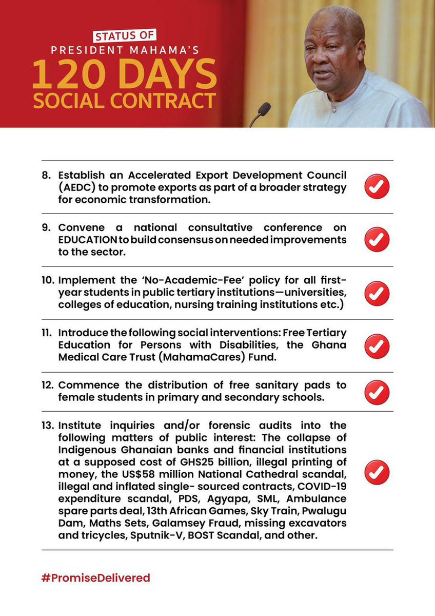 Doh Kafui (Flagbearer) (@dohkafui1) on Twitter photo Truth and honesty is indeed a hallmark of just a few leaders. <a href="/JDMahama/">John Dramani Mahama</a> remains a role model.
John Mahama, the promise keeper.
#120DaySocialContractDelivered #AbanPapaAba
#MahamaLegacy #MahamaThePresident Truth and honesty is indeed a hallmark of just a few leaders. <a href="/JDMahama/">John Dramani Mahama</a> remains a role model.
John Mahama, the promise keeper.
#120DaySocialContractDelivered #AbanPapaAba
#MahamaLegacy #MahamaThePresident