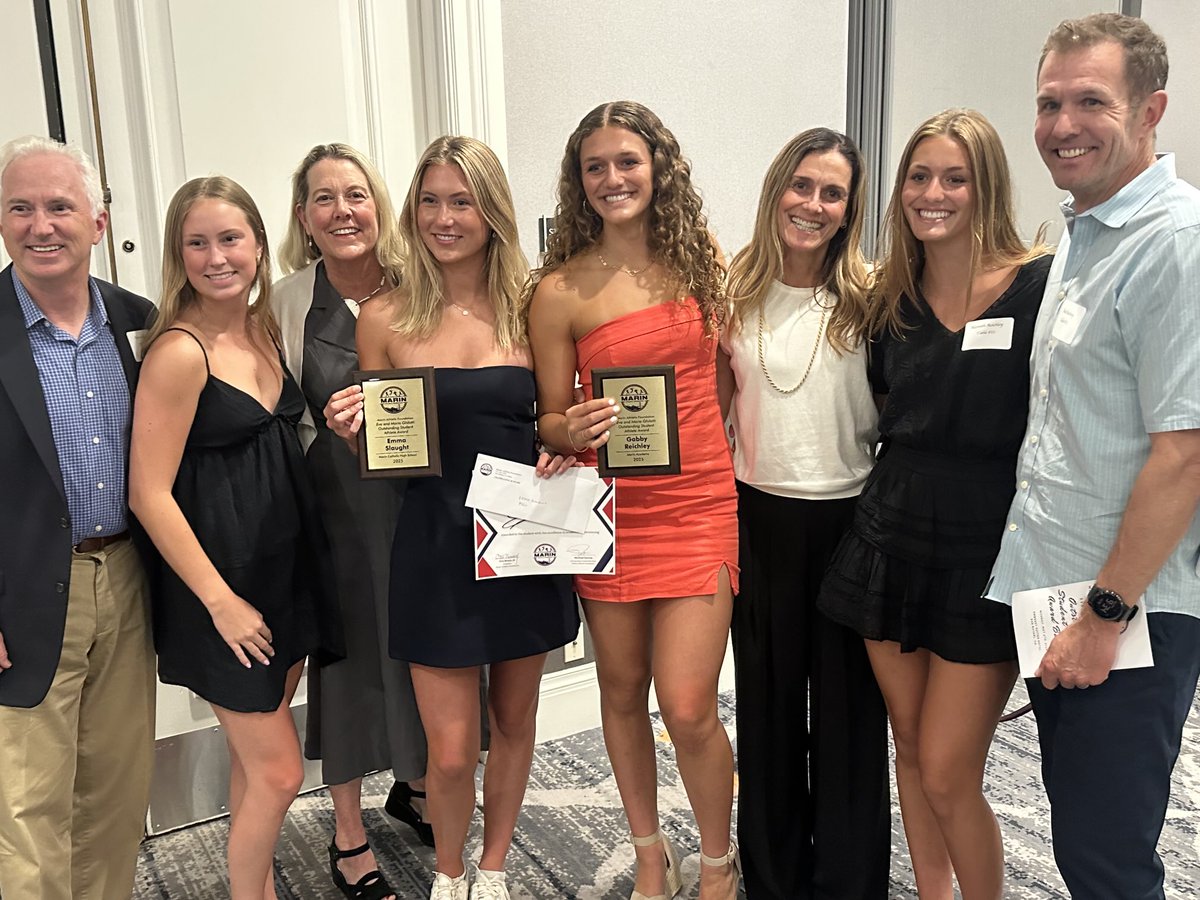 Thank you Marin Athletic Foundation for honoring Gabby Reichley and Emma Slaught as athletes of the year for MA and MC. Go SHAQ!