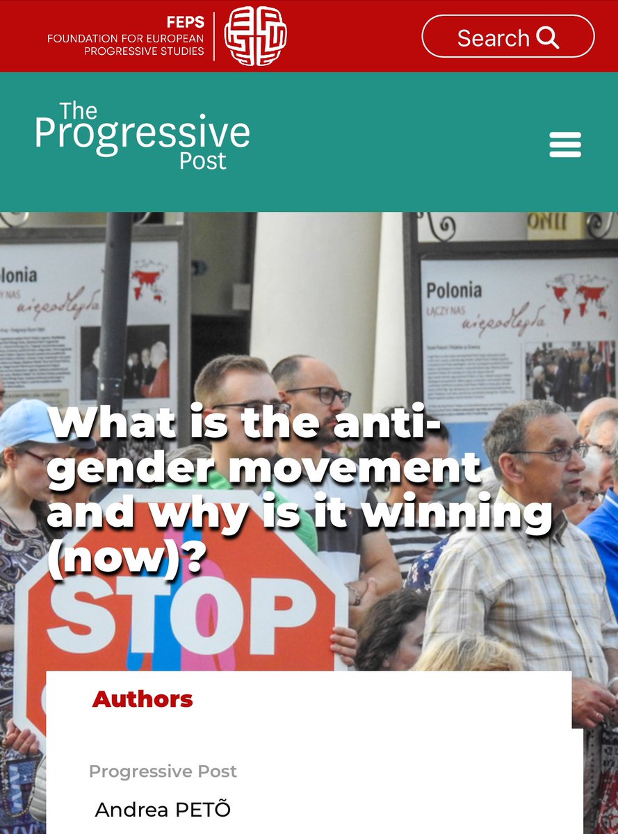 Peto Andrea 🇦🇹🇭🇺🇪🇺 (@petoandrea) on Twitter photo What is the anti-gender movement and why is it winning (now)? by <a href="/FEPS_Europe/">FEPS</a> feps-europe.eu/what-is-the-an… <a href="/CEUDemInst/">CEU Democracy Institute</a> <a href="/ceu/">Central European University</a> What is the anti-gender movement and why is it winning (now)? by <a href="/FEPS_Europe/">FEPS</a> feps-europe.eu/what-is-the-an… <a href="/CEUDemInst/">CEU Democracy Institute</a> <a href="/ceu/">Central European University</a>