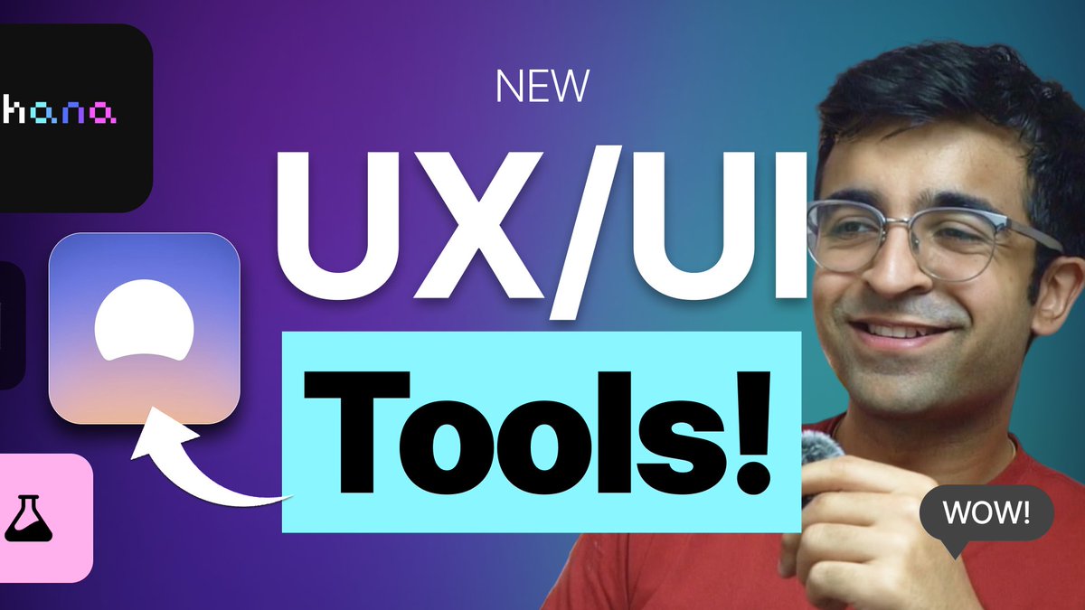 New UX/UI design tools that I'm excited about 😍 💥

Check them out 👉 youtu.be/4GJN1dYzneE

#uidesign #uxdesign #design