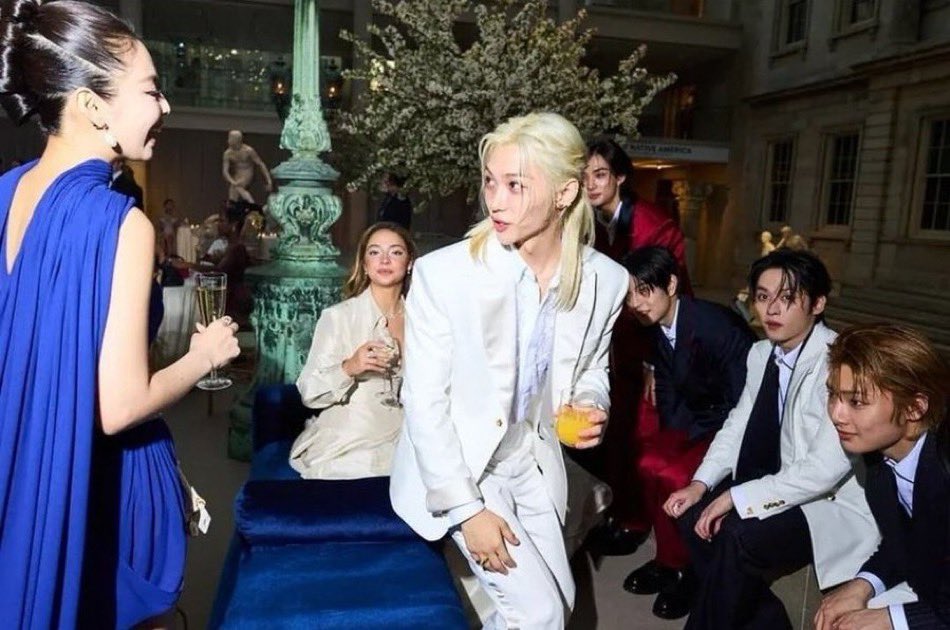 i remember jennie also approached straykids first at met gala last year so this is most likely canon &lt;3 plus i’m sure jennie and seungcheol (and probably some members of svt) are good friends but whatever actually happened i’m happy my favorites got to enjoy the event
