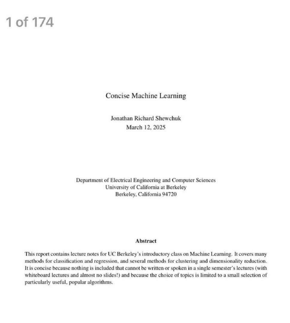 KirkDBorne's tweet image. EECS @ Berkeley's "Machine Learning" lecture notes!
Download the 174-page PDF here: people.eecs.berkeley.edu/~jrs/papers/ma…