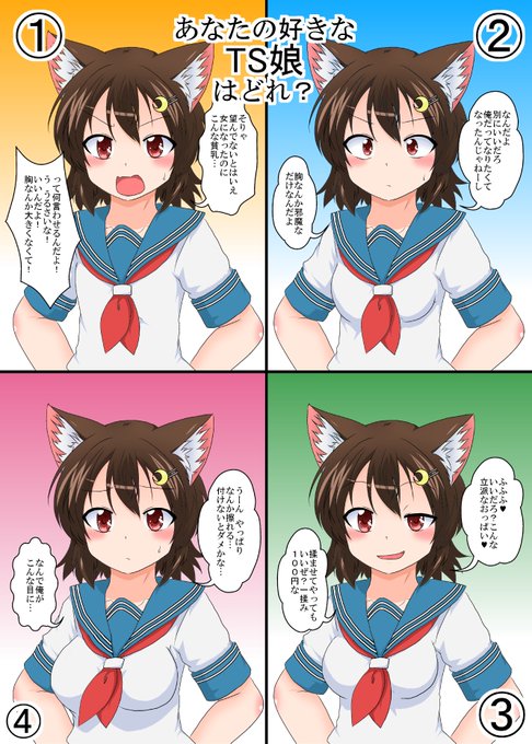 【定期】TS娘の胸の大きさどのくらいがいい? 
