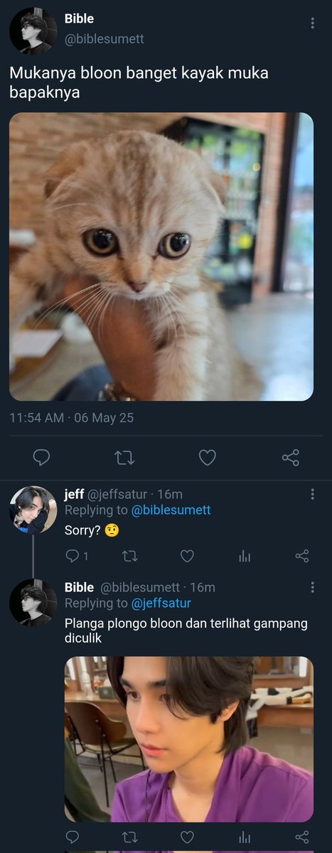 wichakamon's tweet photo. #BibleJeff one tweet AU anko, papa, dan ayah angkat yang suka asbun 😺😺 https://t.co/dC3HZCZQuP
