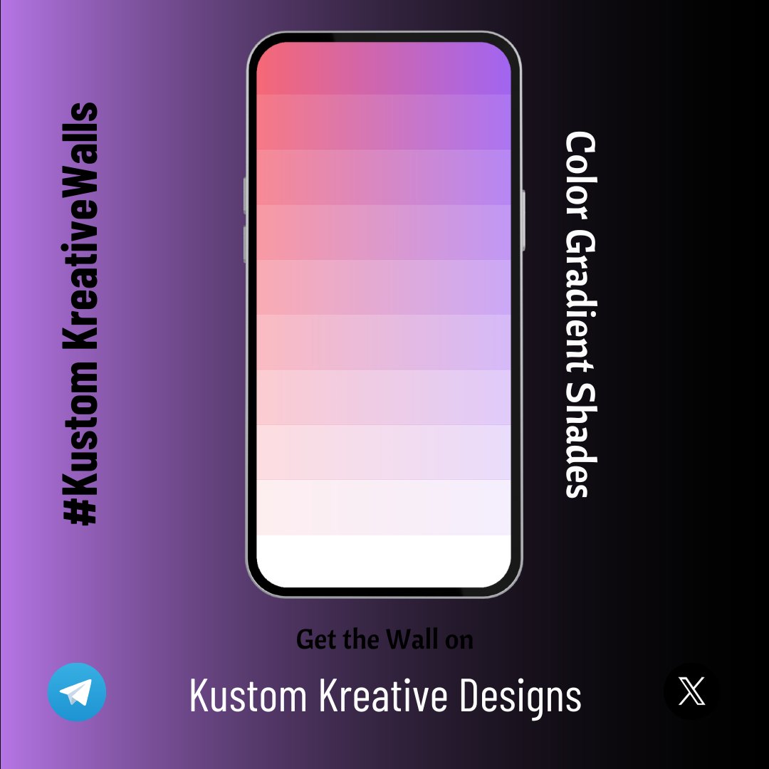KustomKreatives's tweet photo. Color Gradients Shades - get Hi-Res version - https://t.co/I4zmE4U7wL

#KustomKreativeDesigns #wallpaper #AiWallpaper #FreeWallpapers https://t.co/kkgnRGJt1a