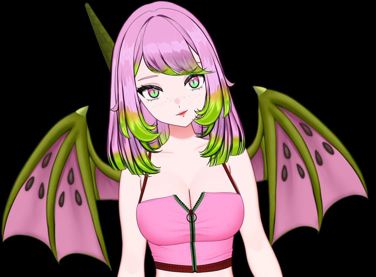 stephnoob's tweet image. After spending far too long trying to get her to look how I want, and I&apos;m not entirely sold on the shirt yet, and not being able to get my wings to attach to the model without swinging wildly...

my @Misu_PurpleNeko girly is looking *the best* and i am actually so excited