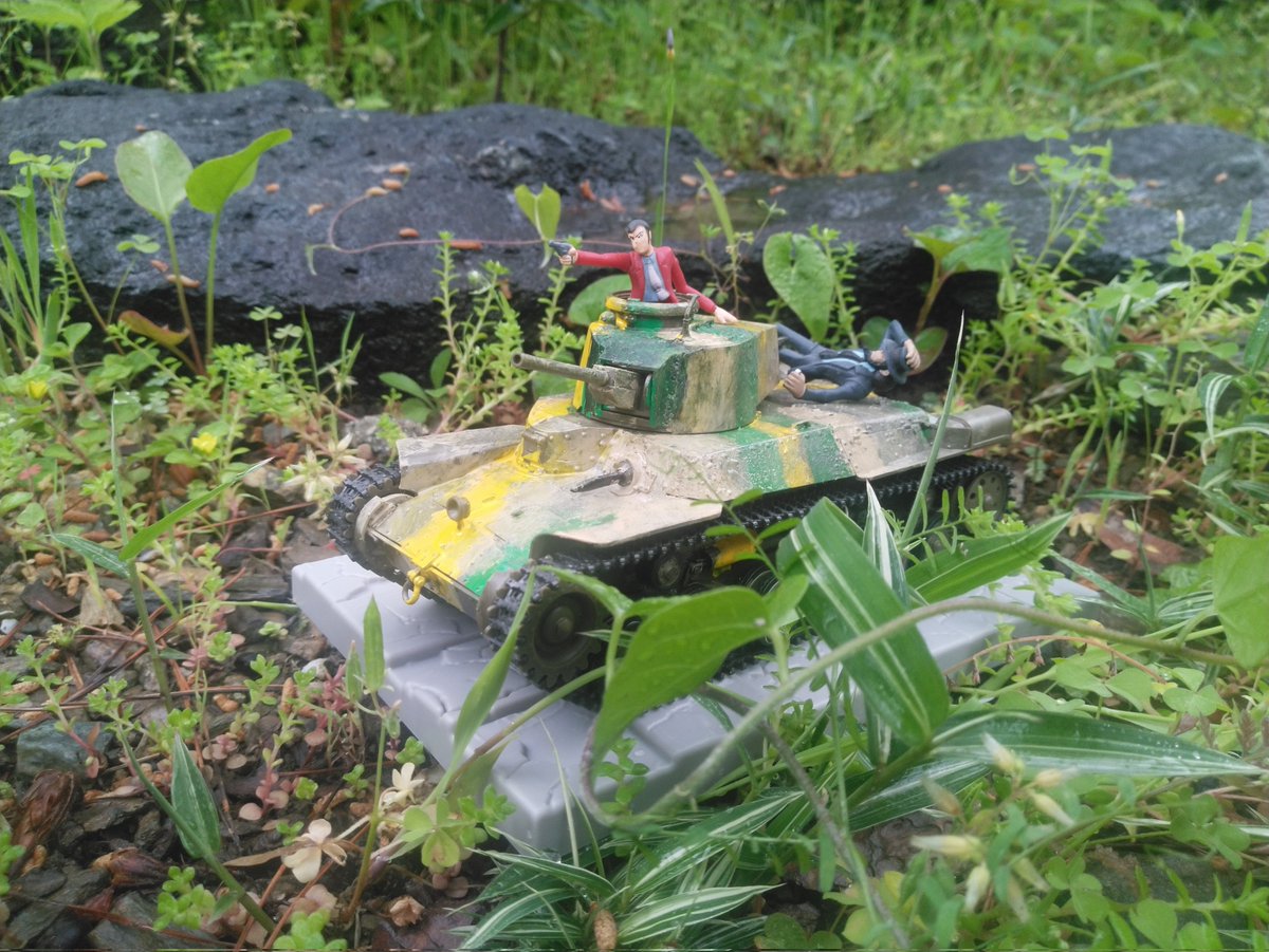 henzanryou's tweet photo. #春の日軍祭2025
#タミヤ|#TAMIYA
1/35 #九七式中戦車チハ|#Type97ChiHa
#知波単学園
#ガールズアンドパンツァー
#ガルパンはいいぞ
#ガルパンらぶらぶ
それ #ガルパン やない、#ルパン や!
#ルパン三世
#次元大介
#GWモデリングT製作会2025
#完成 #大遅刻 今日までかと…。
https://t.co/X7bCB7Shdb https://t.co/kXStzmw9q8