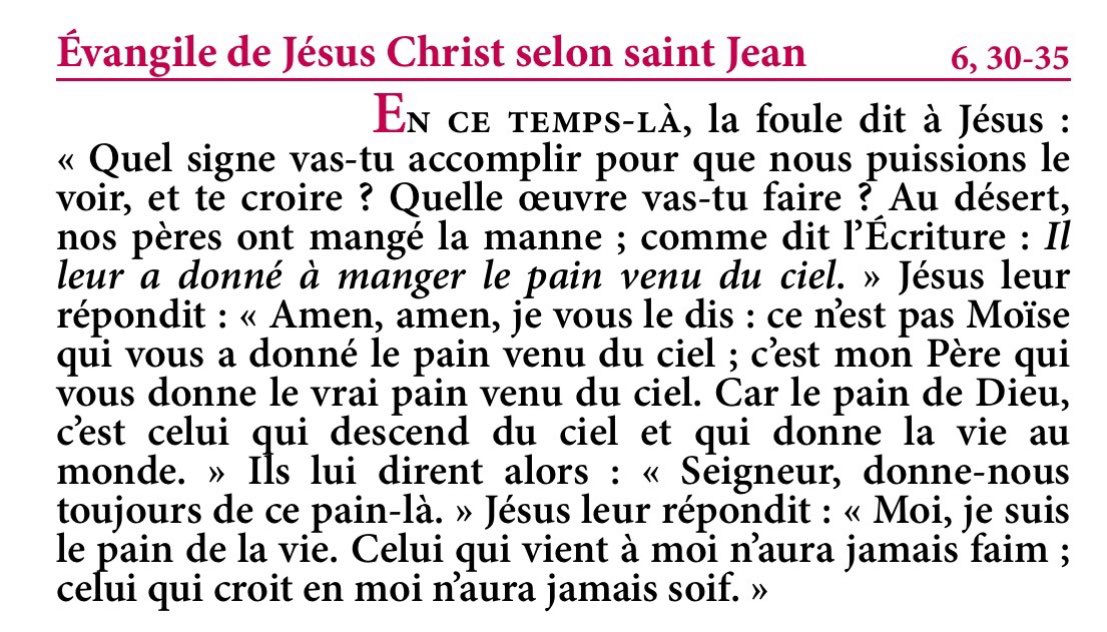 PSEVEZsj's tweet image. &quot;Moi, je suis le pain de la vie.&quot; Jn 6 ☀️

☀️ #Pâques ☀️ #EvangileduJour ☀️