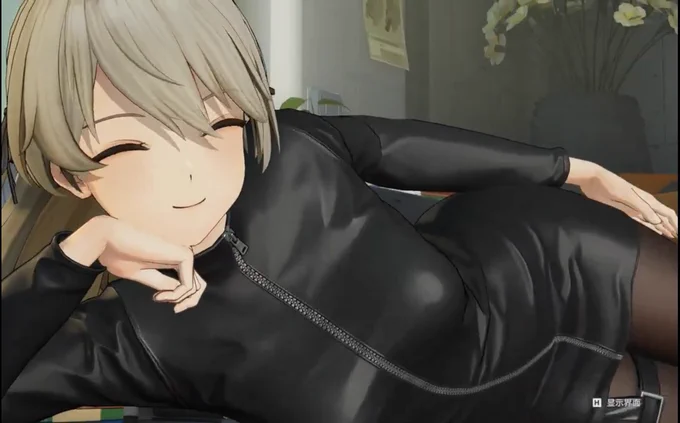 なんだその目は40。おっぱいデカいぞ、お尻ぺちぺちするな( 