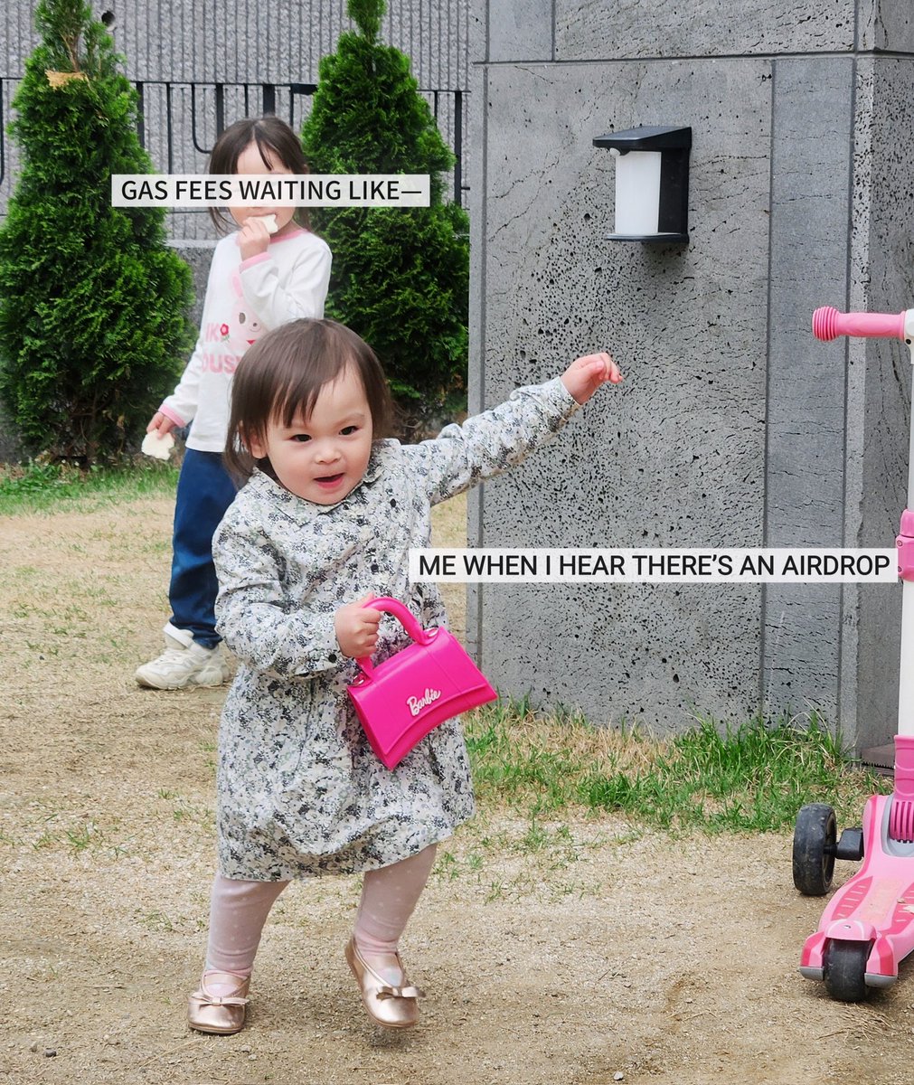 Umayseemacy's tweet photo. Me aping into the airdrop like it’s free money—gas fees standing there like: ‘gm, anon.

#Web3Community #web3meme https://t.co/7ibVnZgmaE