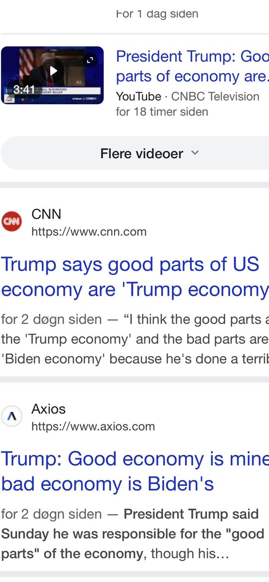 «Det som er bra med norsk økonomi, kan vi takke Gahr Støre for. Det som går dårleg, er Solberg sin feil». Hadde Støre stadig sagt dette, hadde vi lurt litt. Eller? Trump sa akkurat dette om USAs økonomi. Det som går bra, skuldast Trump. Det som går dårleg, skuldast Biden!