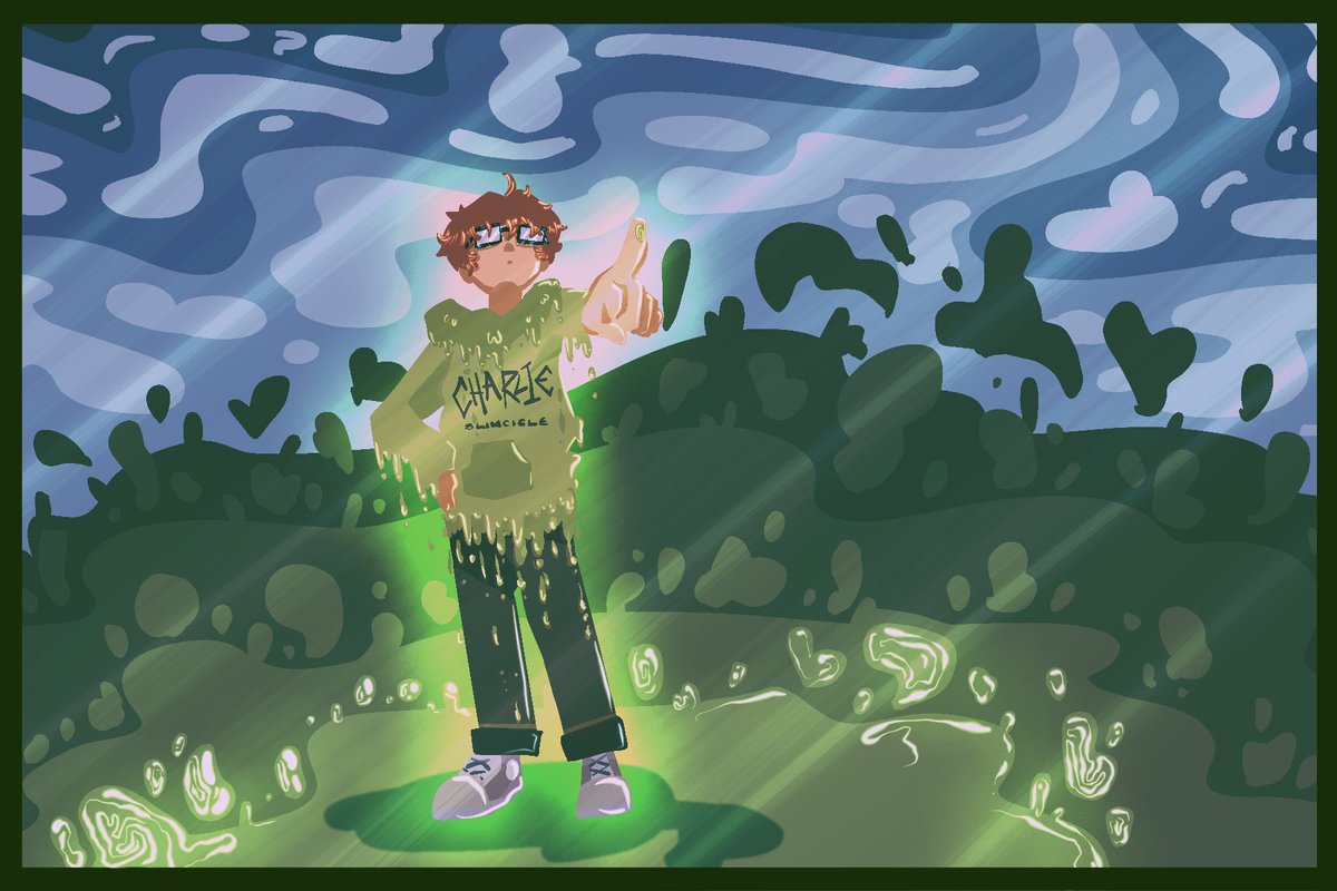 Atlantic_Lopez's tweet photo. #charlieslimecicle #fanart #charlieslimeciclefanart #slimefanart #digitalart #commissionsopen https://t.co/mB9otDqlY6