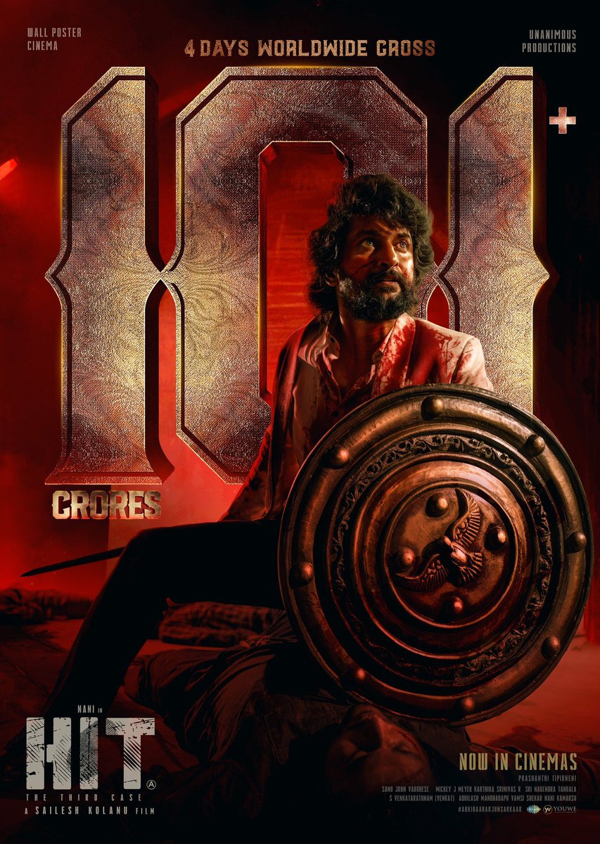 First, he burned the screen with Dasara.
Then, he melted hearts in Hi Nanna.
Next, he roared through Saripodhaa Sanivaaram.
Now, he bleeds brilliance in HIT 3.

The films have their fair share of dips but he is just brilliant.

That’s not luck. That’s legacy in motion.

Four