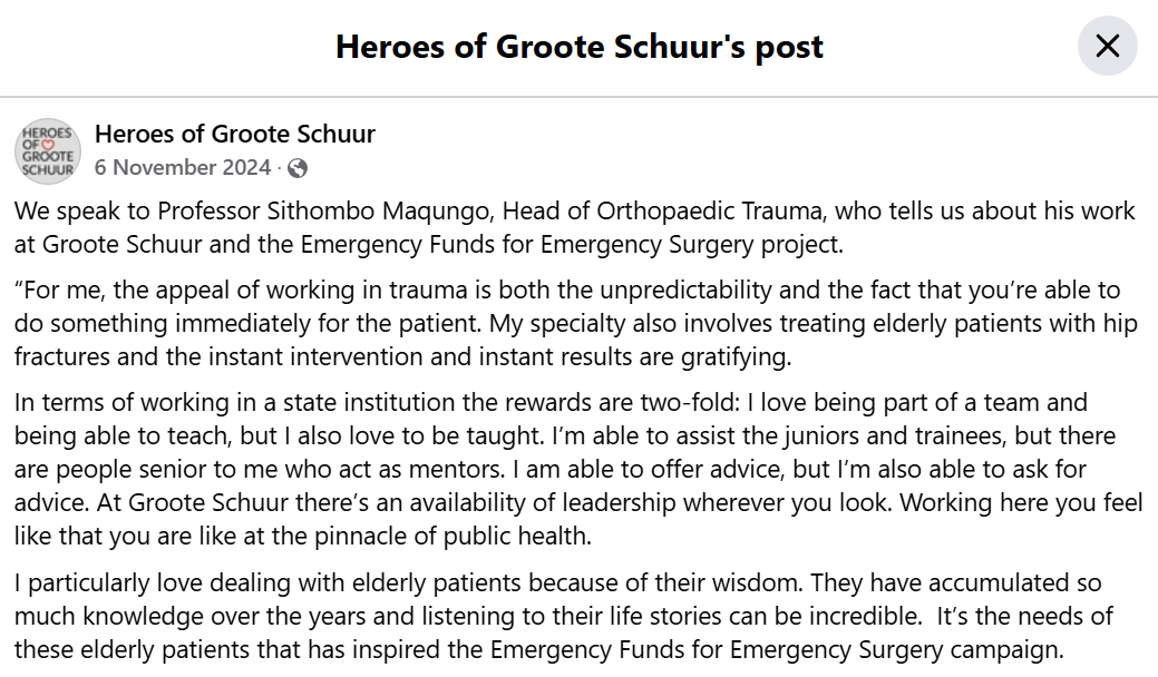 Orthopaedic Research Unit (ORU), UCT tweet media