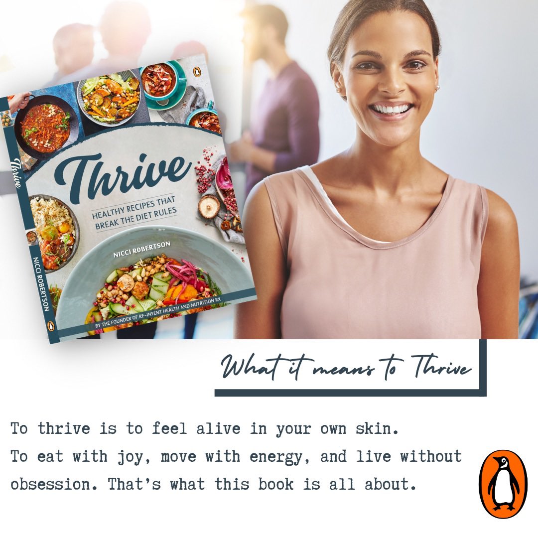 Get your copy of Thrive today at Takealot, Amazon, Exclusive Books, Woolworths, Thrupps and everywhere you can find great books.
#livewellthrive #reinventhealth #niccirobertson #penguinrandomhouse