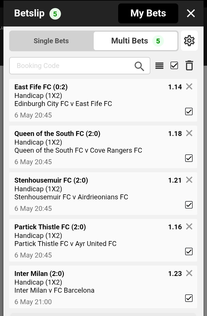 I just placed a bet with Betway. Tap here to copy my bet or search for this booking code in the Multi Bet betslip X999F5B06 betway.co.za/bookabet/X999F…