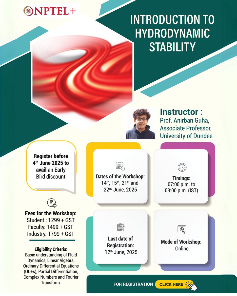 nptel_official's tweet image. #FluidDynamics #NPTEL #StabilityAnalysis #Research #GeophysicalFlows #HydrodynamicStability #ClimateScience #OceanMixing #MATLAB #EngineeringEducation #IIT #NIT #Mechanical #Fluids