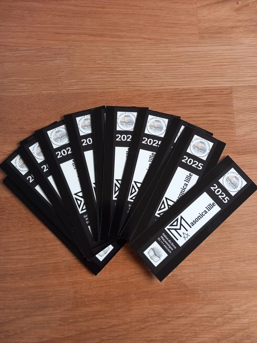 Chaque visiteur se verra offrir* un marque-page à l'entrée du salon.

* Dans la limite des stocks disponibles.

Plus d'infos --&gt; salon-masonica.com