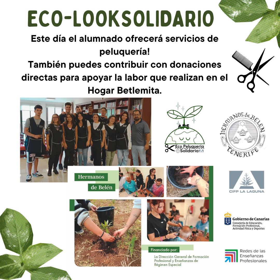 CIFP LA LAGUNA (@cifplalaguna) on Twitter photo 📅 Fecha: 12 de mayo de 2025
📍 Lugar: Salón de Actos del CIFP La Laguna
🕒 Horario: 09.00 h a 13.30 h
Una jornada especial: la solidaridad, protagonista. Durante este evento, podrás aportar tu granito de arena en beneficio del Hogar Hermanos de Belén en San Diego, La Laguna. 📅 Fecha: 12 de mayo de 2025
📍 Lugar: Salón de Actos del CIFP La Laguna
🕒 Horario: 09.00 h a 13.30 h
Una jornada especial: la solidaridad, protagonista. Durante este evento, podrás aportar tu granito de arena en beneficio del Hogar Hermanos de Belén en San Diego, La Laguna.