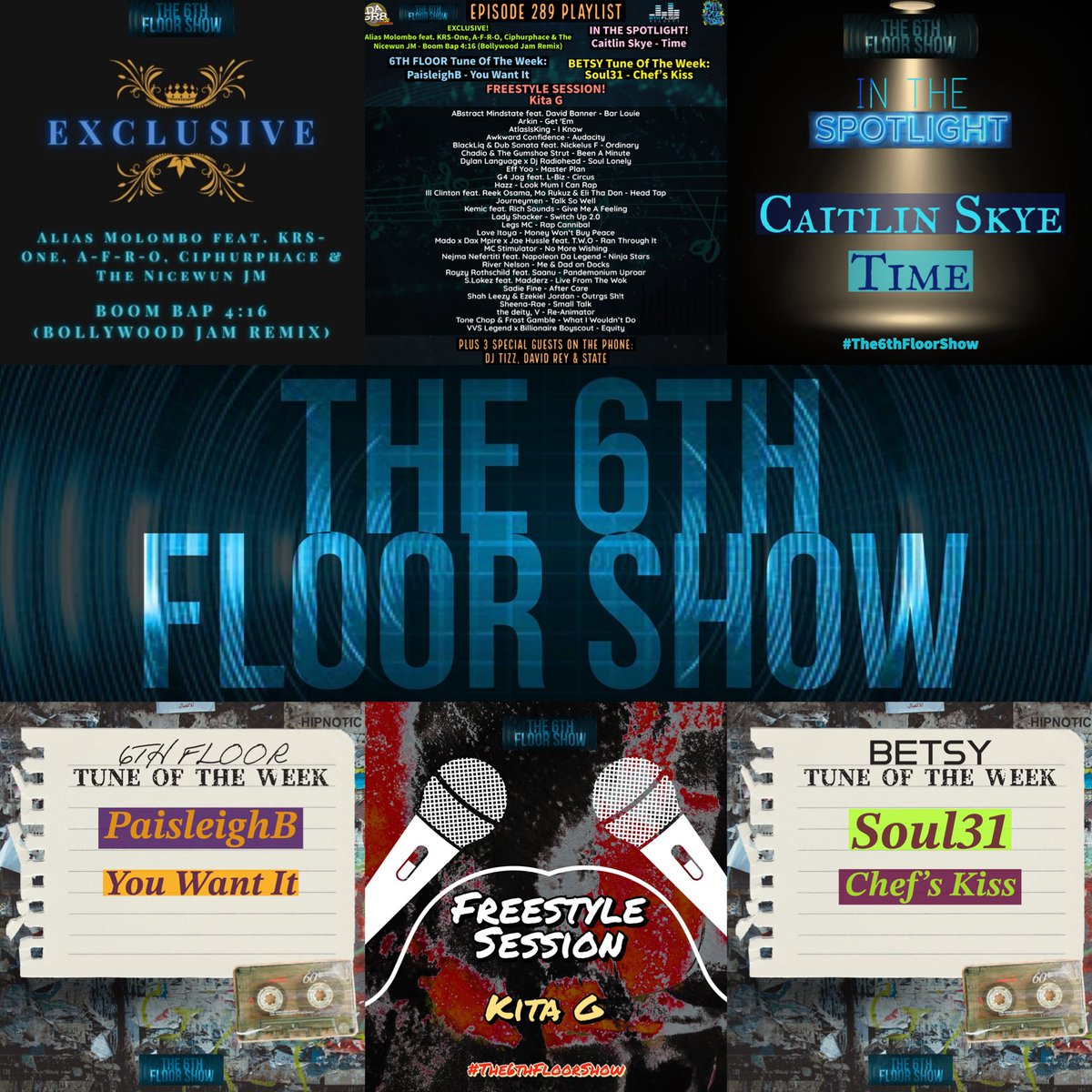 Episode 289 #OutNow feat Exclusive from Alias Molombo #InTheSpotlight from Caitlin Skye &amp; #TuneOfTheWeek picks from <a href="/PaisleighB/">Pablo Escobooty</a> &amp; Soul31 #The6thFloorShow 

podcasts.apple.com/gb/podcast/the…

music.amazon.co.uk/podcasts/cde4a…

mediafire.com/file/7455o8lln…

pca.st/episode/69afd8…

dzr.page.link/aPhdaKcgx75pxB…