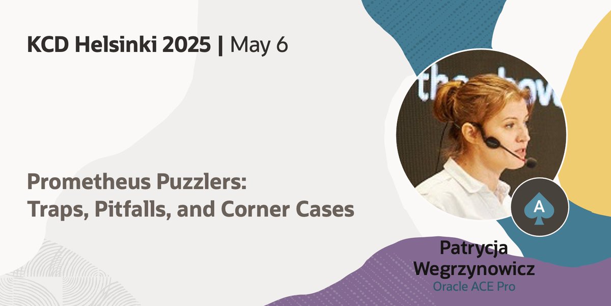 Oracle ACE Program (@oracleace) on Twitter photo Oracle ACE <a href="/yonlabs/">Patrycja Wegrzynowicz</a> is presenting today at KCD Helsinki 2025. โ ๏ธ
Check out her session ๐
social.ora.cl/60102v9q2
#OracleACE Oracle ACE <a href="/yonlabs/">Patrycja Wegrzynowicz</a> is presenting today at KCD Helsinki 2025. โ ๏ธ
Check out her session ๐
social.ora.cl/60102v9q2
#OracleACE