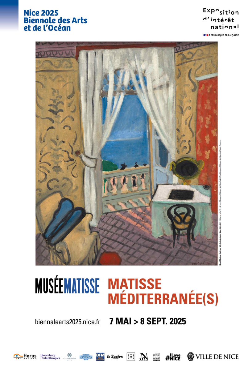 sxamrm's tweet photo. Opening tomorrow @museeMatissenice « Matisse Méditerranée(s) » until September 2025
One artwork on loan from the ®Collection de Bueil &amp; Ract-Madoux
@Collection_dbrm #aymericjeudy 👏🏻
@VilledeNice
#collectiondebueiletractmadoux #collectiondbrm #debueiletractmadoux #collection_dbrm https://t.co/7Fodcfo9Y8