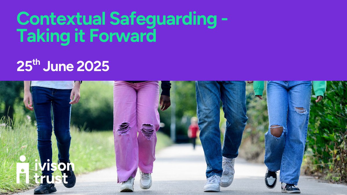Deepening our understanding of the #contextualsafeguarding approach is absolutely essential if we are to gain even more insight into the experiences of young people who are being exploited.

Find out more and sign up today. Visit: ivisontrust.org.uk/training-cours…

 #SafeguardingChildren