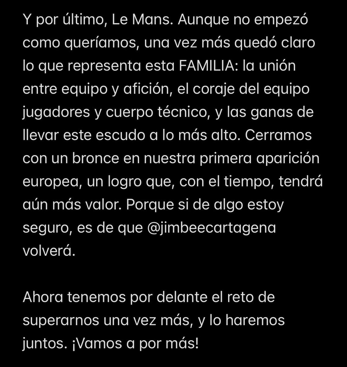 💪🏾 Volveremos <a href="/JimbeeCartagena/">Jimbee Cartagena Costa Cálida</a> 💪🏾

🥉🇪🇺