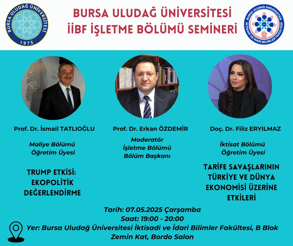 Filiz Eryılmaz (@erylmaz_filiz) on Twitter photo Bursa Uludağ Üniversitesi'nde kıymetli hocalarım Prof. Dr. İsmail Tatlıoğlu <a href="/tatliogluismail/">Prof. Dr. İsmail Tatlıoğlu</a> ve Prof. Dr. Erkan Özdemir ile ticaret savaşlarının Türkiye ve Dünya ekonomisi üzerindeki etkilerini konuşacağız. Bursa Uludağ Üniversitesi'nde kıymetli hocalarım Prof. Dr. İsmail Tatlıoğlu <a href="/tatliogluismail/">Prof. Dr. İsmail Tatlıoğlu</a> ve Prof. Dr. Erkan Özdemir ile ticaret savaşlarının Türkiye ve Dünya ekonomisi üzerindeki etkilerini konuşacağız.