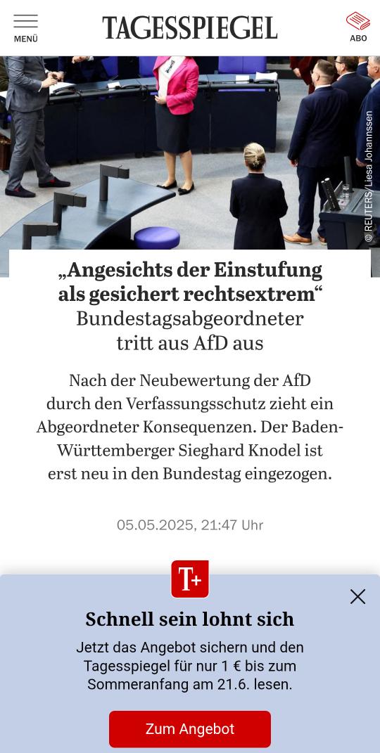 GelberGamer_'s tweet photo. Beim ersten #AfD-Abgeordneten Sieghard #Knodel zittern schon die morschen Knochen!
#Verfassungsschutz #Rechtsextrem #AfDVerbotsverfahren https://t.co/0ag5mqhrNW