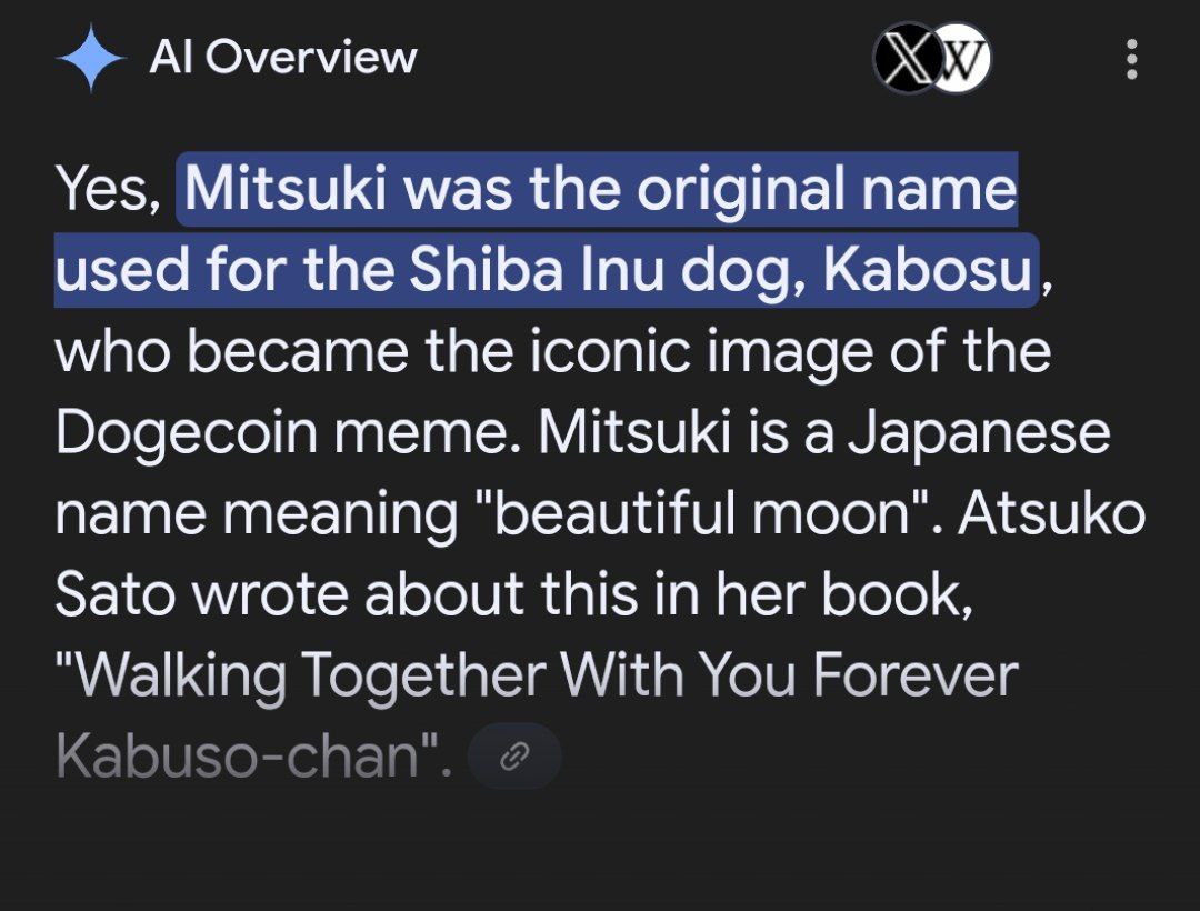 MITSUKI_CTO's tweet image. If you know, you know...

@kabosumama @cb_doge @dogecoin @ShytoshiKusama @Shibtoken 

#MITSUKI $DOGE $SHIB