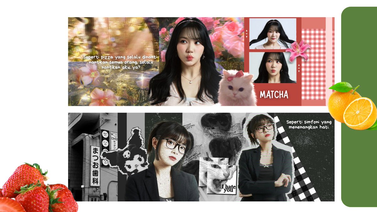 Haloo haloo aku belajar bikin layout ver mem JKT48 mohon ospeknya teman-temaan apabila ada sesuatu yang mau disampaikan bisa DM yaah :))

any interactions are appreciated :D

tags #zonauang #zonaba #jkt48
michie marsha lulu Fiony