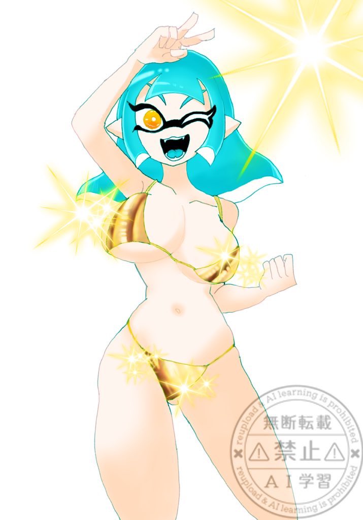 UzUz_ra's tweet image. GW水着👙
 #splatoonart  #Splatoon3  #splatoonoc  #スプラトゥーン  #マイイカ