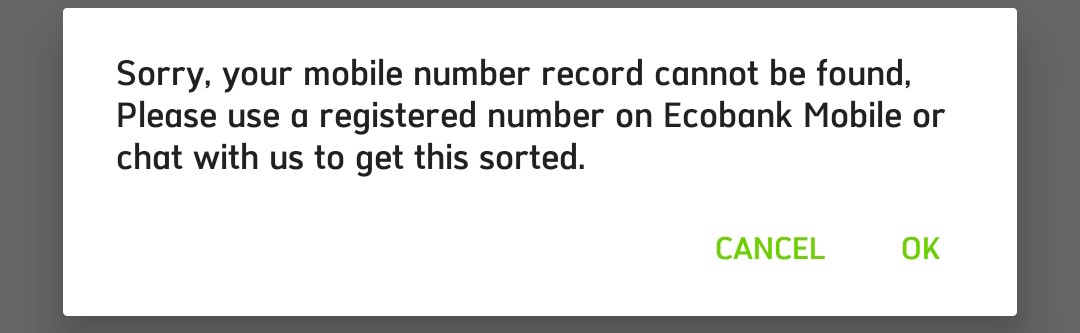 fedjioraymond's tweet photo. It's been two weeks now that I haven't been able to login to the Ecobank application. I keep getting a funny error message. 

I visited a branch in Akwa Dubai but the customer service told me the app is under development but it's funny how it's working on my friends phone. https://t.co/vwdQe2f8bA
