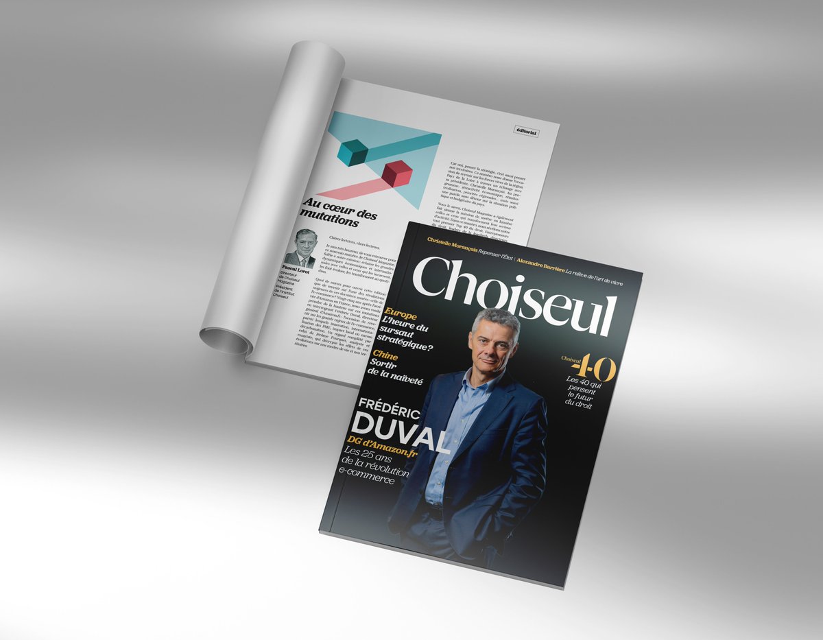 📢 Le n° de printemps de Choiseul Magazine est en kiosque !

25 ans de l’#ecommerce, Top 40 #ChoiseulFuturduDroit, mémoire des entreprises, décryptages et interviews… 

À la rencontre de celles et ceux qui transforment l’économie.

 Pour s'y abonner 🔗👉bit.ly/3GIXlZF