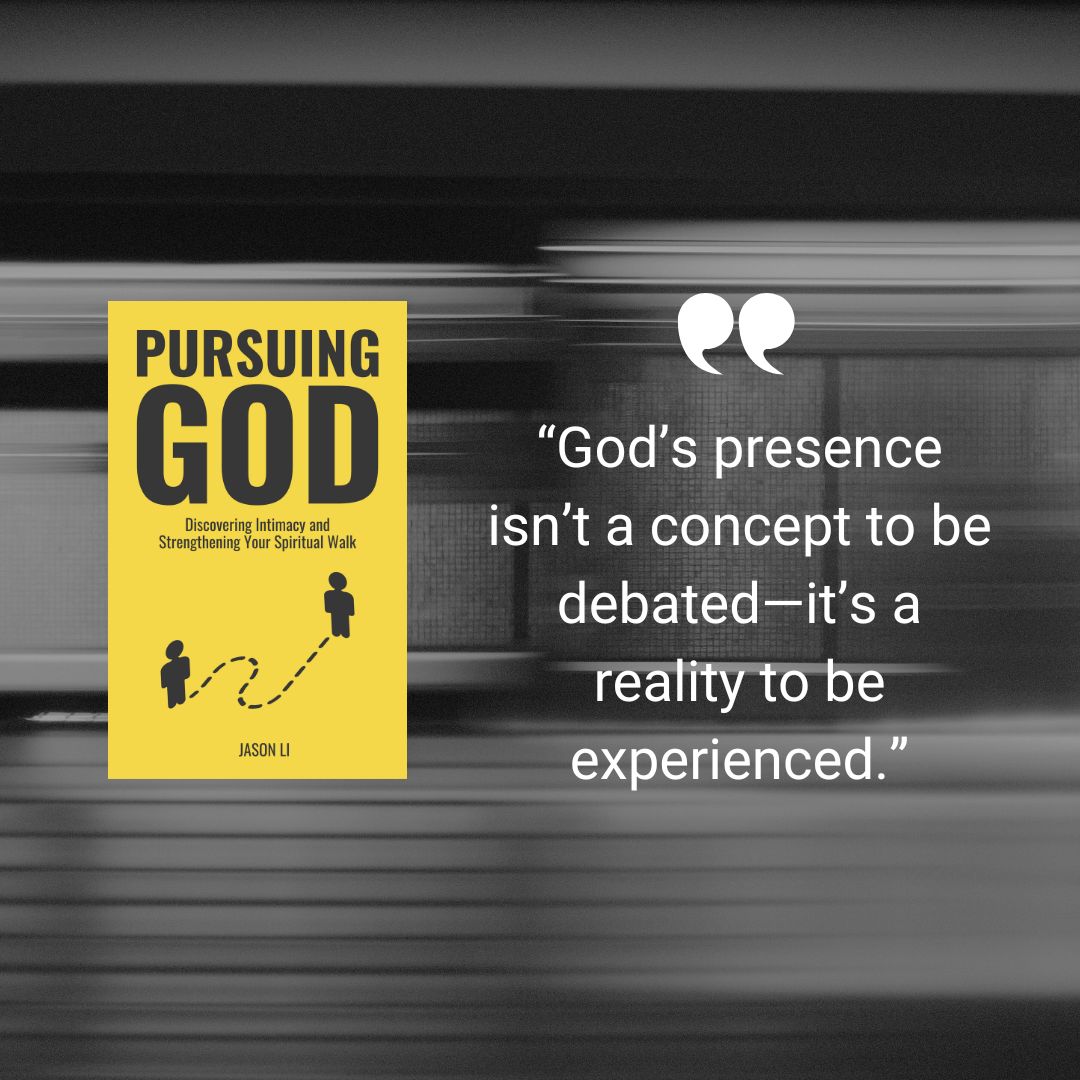 “God’s presence isn’t a concept to be debated—it’s a reality to be experienced.”

amazon.com/dp/B0F5B9N5FX