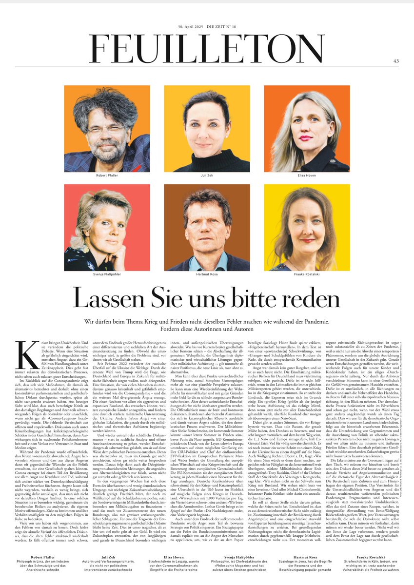 Interessante Argumente namhafter Autorinnen in der <a href="/DIEZEIT/">DIE ZEIT</a>