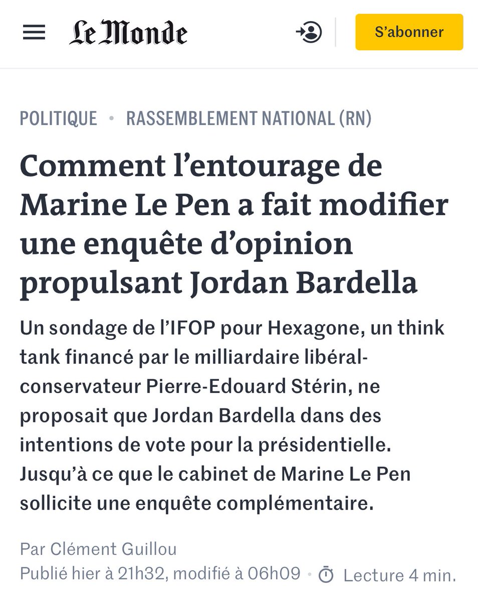 Les sondages libres et indépendants 🤣🤣🤣