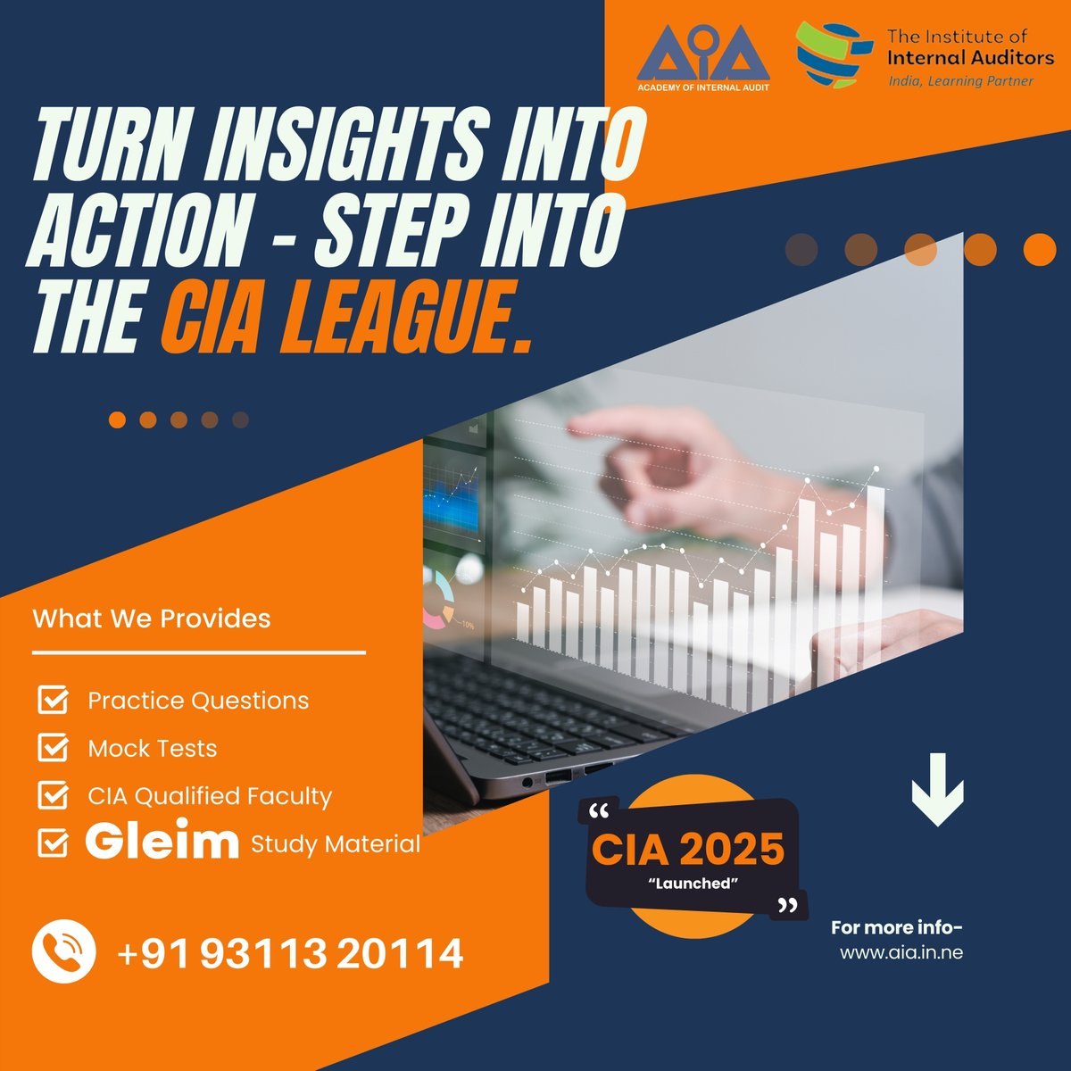 AcademyAudit's tweet photo. π Turn Insights Into Action β Step Into the CIA League! πΌβ¨ Join AIA for expert CIA prep & become a Certified Internal Auditor! ππ
#CIA #CIAChallenge #gelimstudymaterial #IIA #JoinAIA #CIAaspirants #CAMS #ACAMS #CFE #ACFE #education #courses #CareerJourney #FutureLeaders https://t.co/vqo05sQeJc