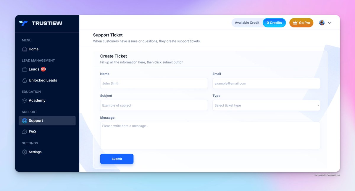 nocode_guy's tweet image. i think i just built one of the most useless features ever

a support ticket lol

shows up on the dashboard like someone cares

but also… people need a way to ask for help right?

not sure if it’s dumb or lowkey smart 🤷‍♂️
