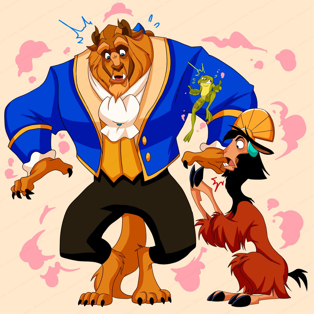 👑👑👑→🦁🐸🦙!?