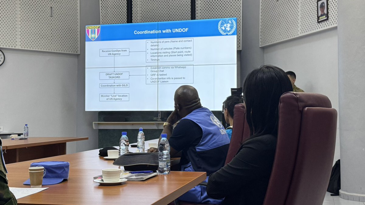 Adam Abdelmoula (@adam_abdelmoula) on Twitter photo I visited UNDOF in Quneitra, underscoring the importance of close <a href="/UN/">United Nations</a> cooperation in supporting stability and humanitarian efforts.
Stronger coordination across UN actors remains vital to address the needs of communities in sensitive areas. I visited UNDOF in Quneitra, underscoring the importance of close <a href="/UN/">United Nations</a> cooperation in supporting stability and humanitarian efforts.
Stronger coordination across UN actors remains vital to address the needs of communities in sensitive areas.