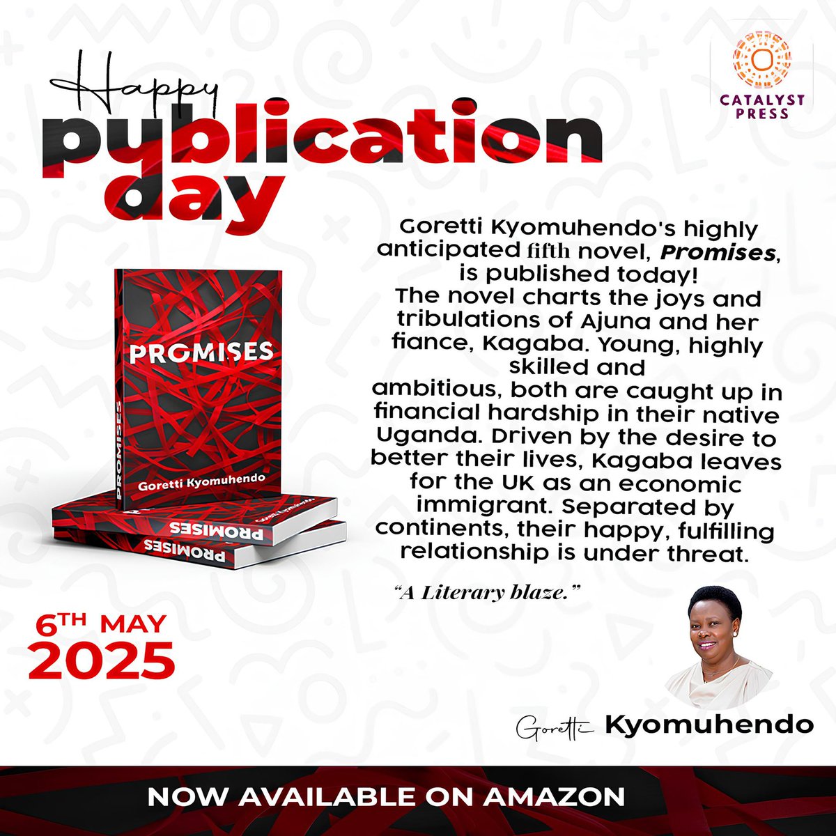 Happy Publication Day to Promises.

Congratulations to <a href="/Gorreti_k/">Goretti Kyomuhendo</a>