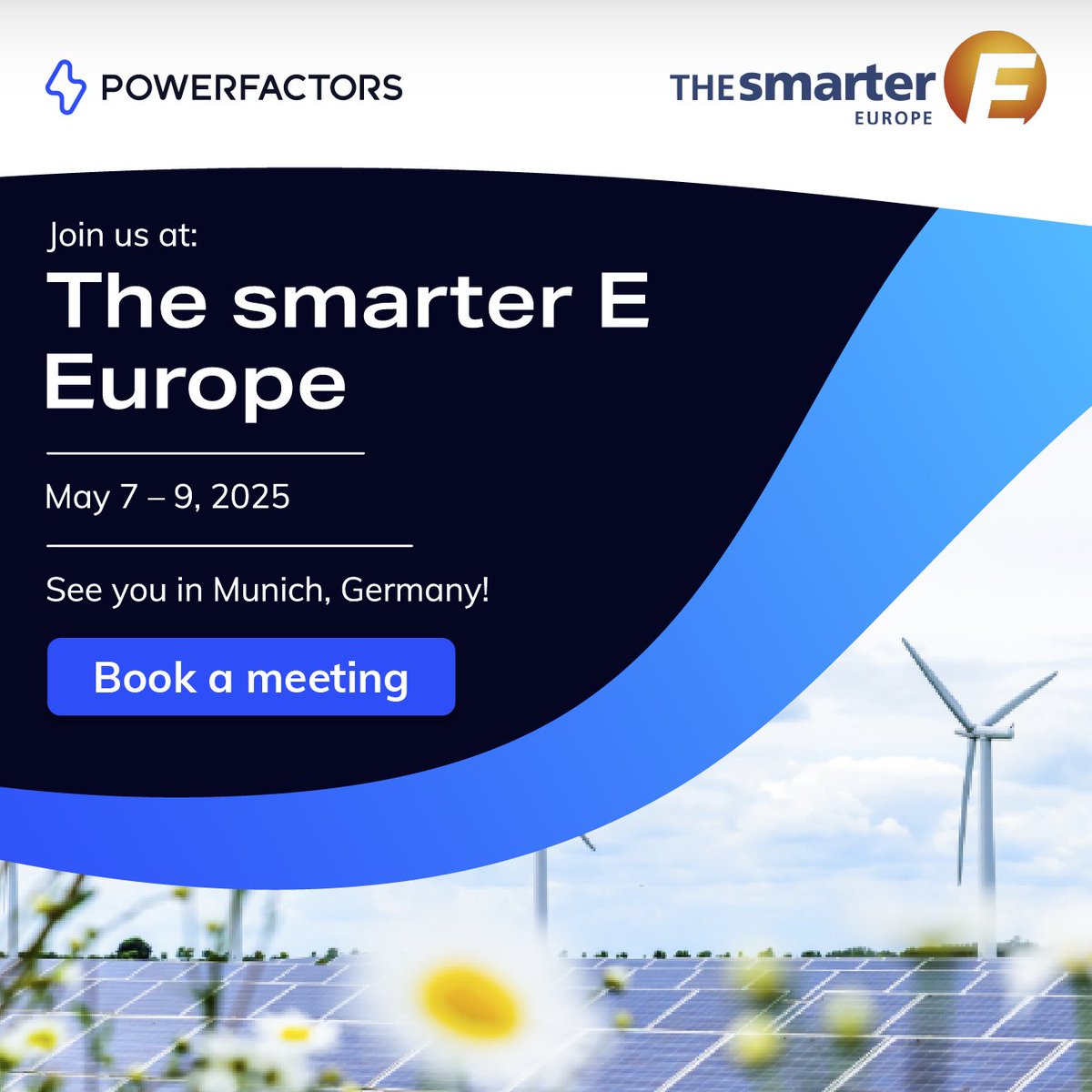 Heading to #TheSmarterE Europe this week?

If you're thinking of replacing a patchwork of tools with a unified software approach, let’s talk. Our team will be onsite sharing what we've learned from supporting 300 GW of clean energy.

Book some time with us hubs.la/Q03l43gc0