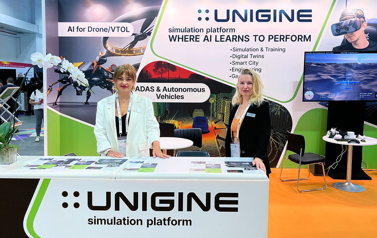 Unigine's tweet photo. Great time at @gitexasia in Singapore!
Showcased UNIGINE 2 Sim — our advanced 3D engine for simulation & training. Thanks to all who stopped by!
#GITEXAsia #Simulation #3DEngine #Aerospace #UNIGINE #TechAsia https://t.co/mptHW6NRvu