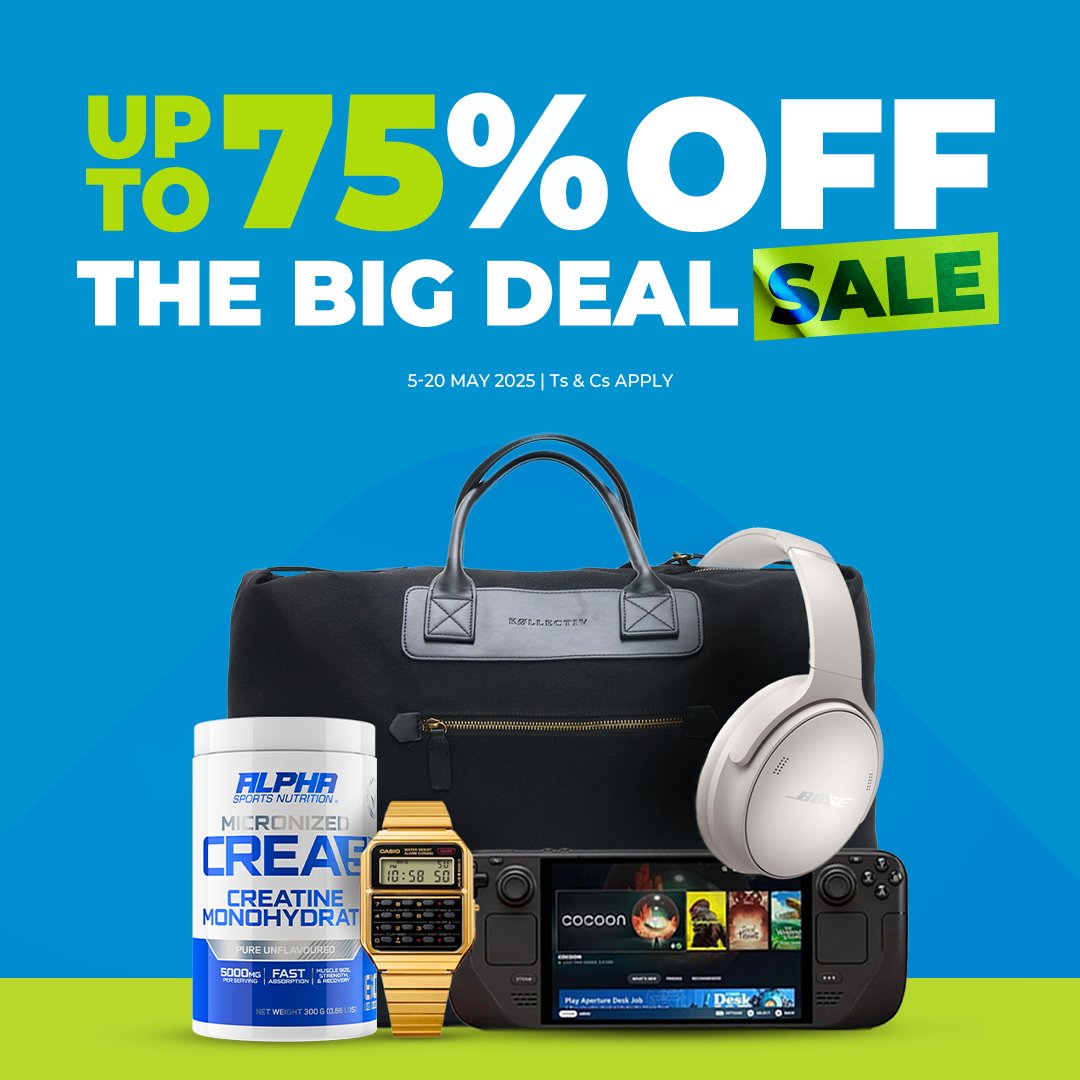 Up to 75% OFF! 😍 

Feel like the big deal you are during the savings event of the year. 🤩 

SHOP NOW! 🛒
